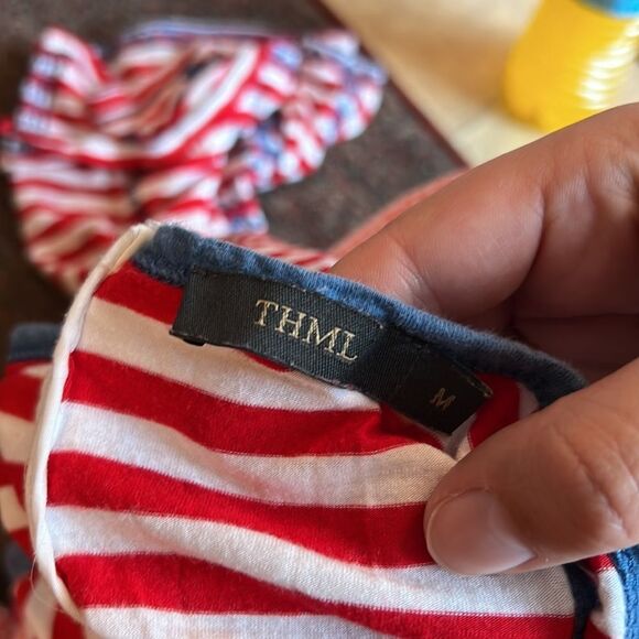 Thml red and white medium tank top - Picture 7 of 7